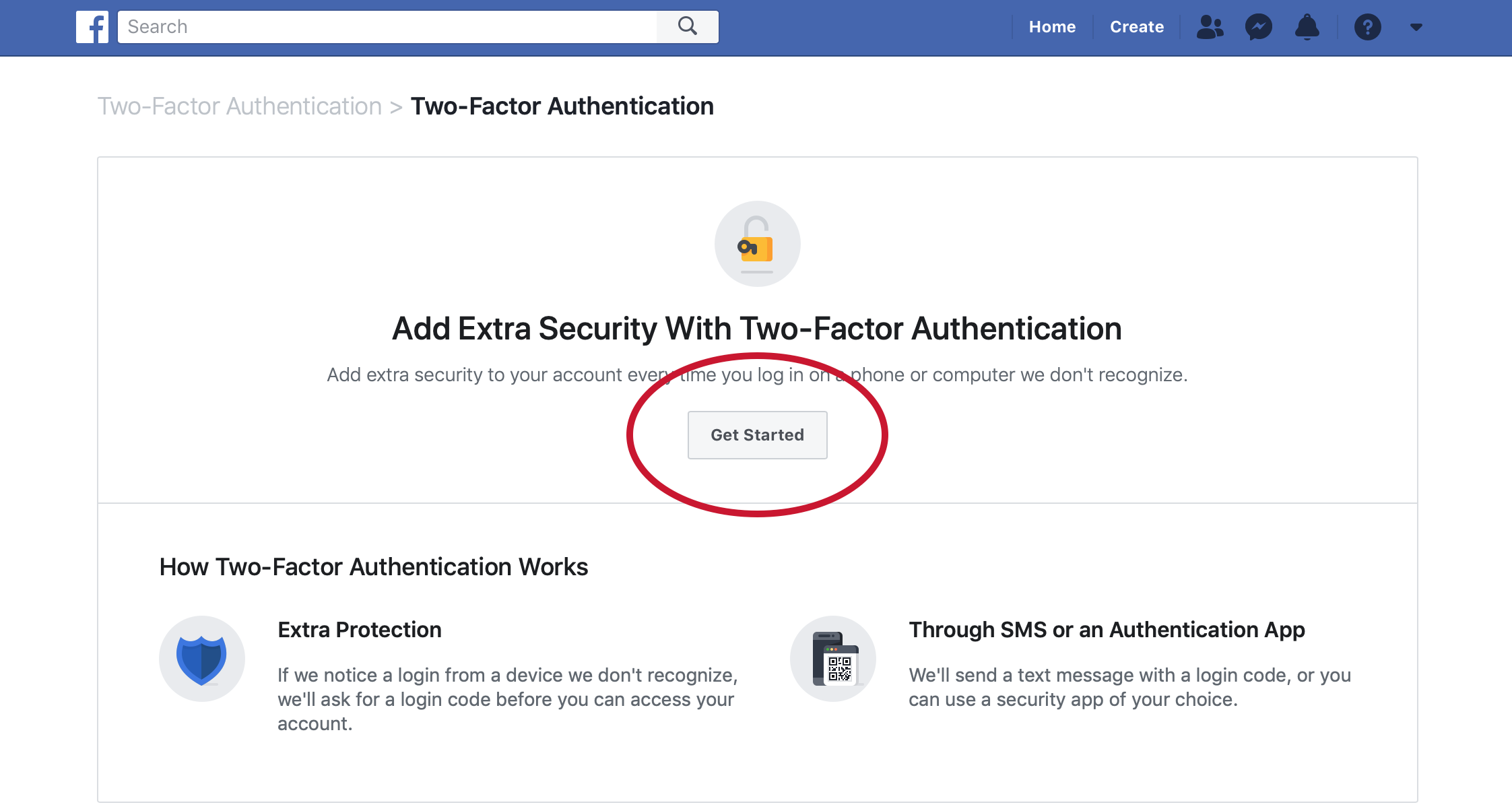 2FA setup on Facebook changed with the aim of increasing user security